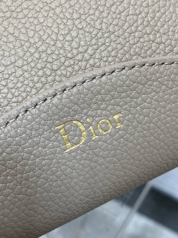 Dior Toujours Taupe leather with navy Oblique canvas everyday — 1:1 Replica
