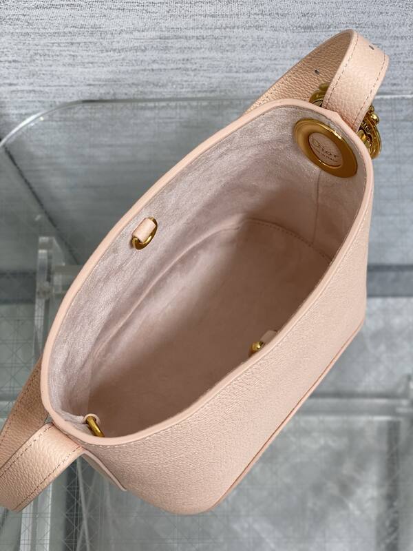 Dior Pink leather with blue Oblique pouch crossbody — Premium Replica