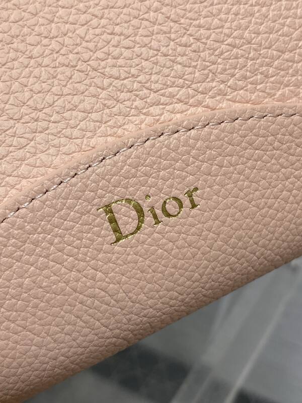 Dior Pink leather with blue Oblique pouch crossbody — Premium Replica