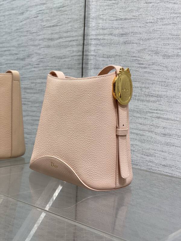 Dior Pink leather with blue Oblique pouch crossbody — Premium Replica