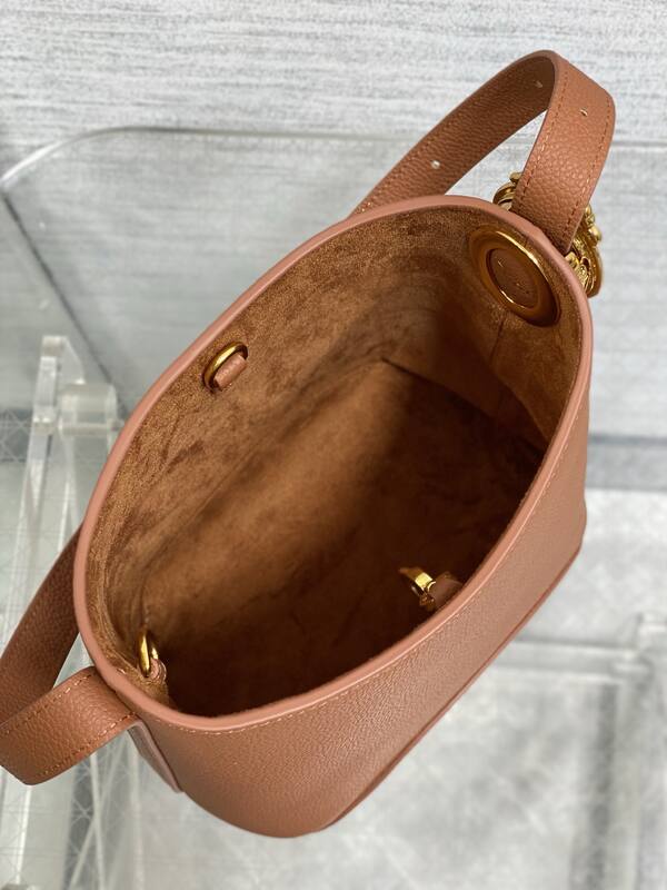 Dior Brown leather with Oblique canvas shoulder — AAA Quality Replica