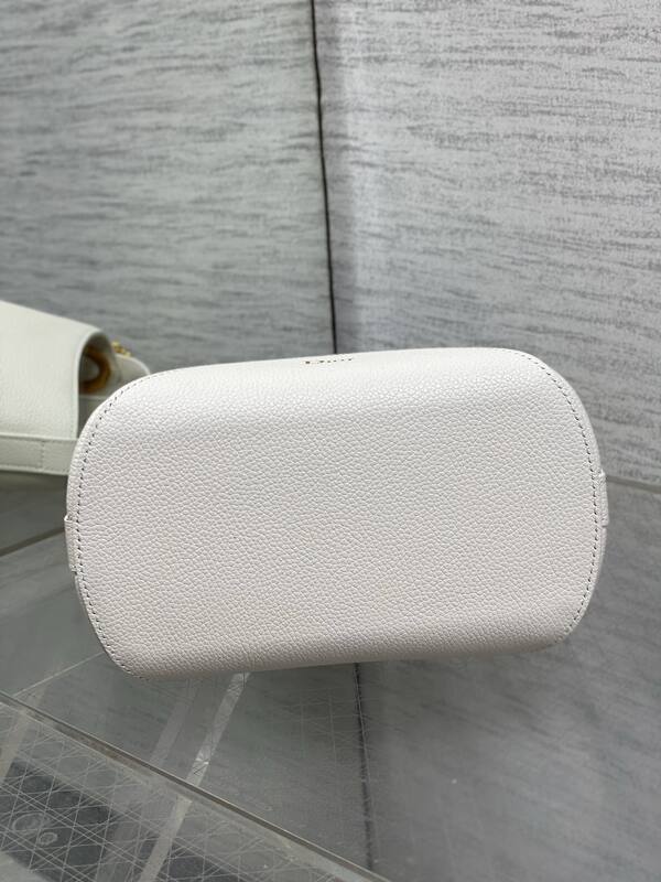 Dior White leather with blue Oblique pouch shoulder — 1:1 Replica