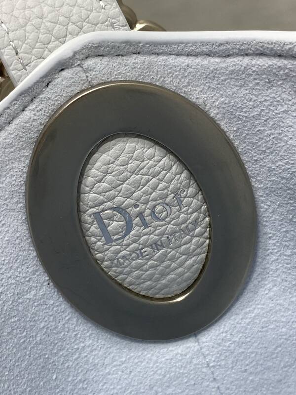 Dior Book Tote Light Gray Leather with Oblique canvas — 1:1 Replica