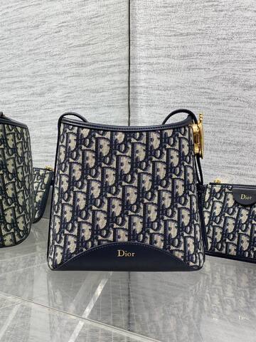 Dior Blue Oblique shoulder 1 1 Replica