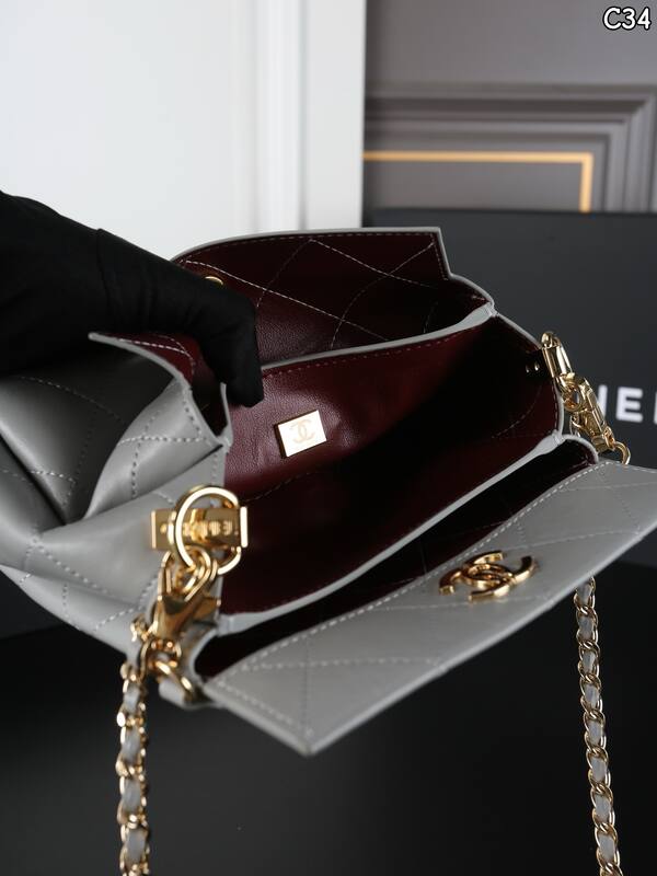 Chanel Light gray crossbody — Top Quality Replica
