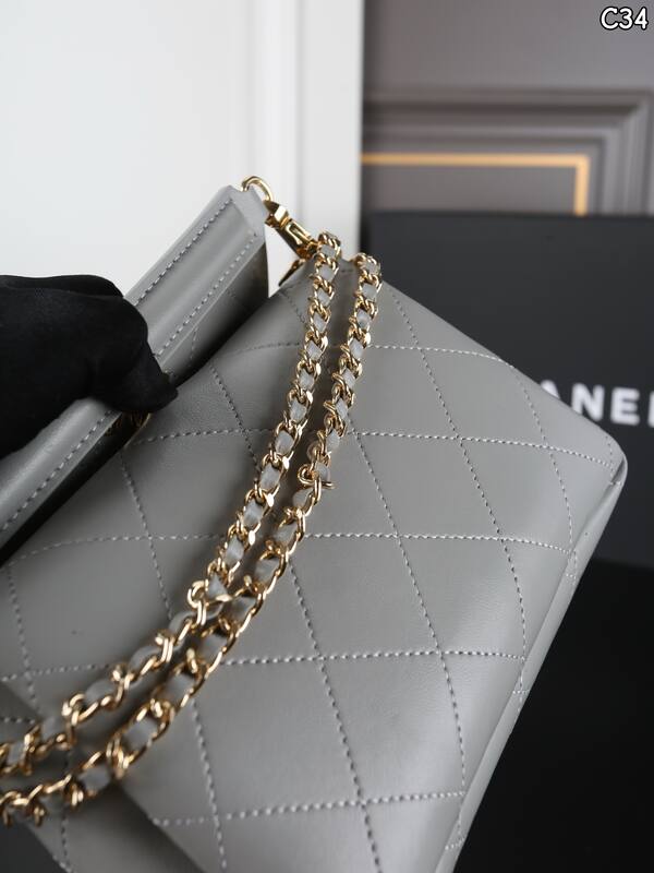 Chanel Light gray crossbody — Top Quality Replica