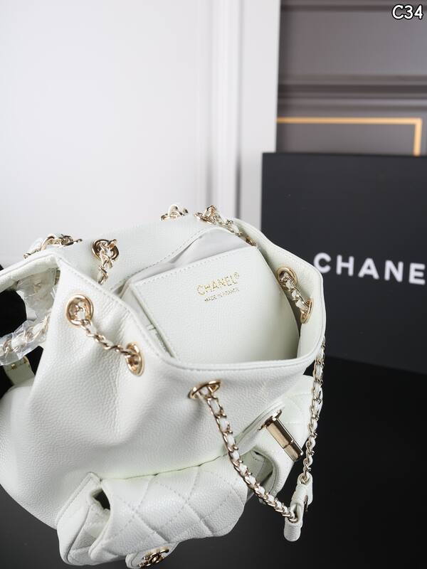 Chanel Duma White backpack — 1:1 Replica