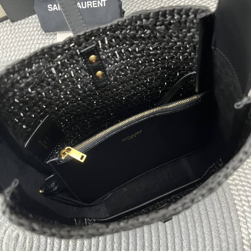 Saint Laurent Black woven leather shoulder — Top Quality Replica