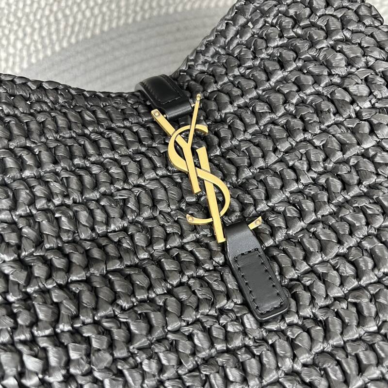 Saint Laurent Black woven leather shoulder — Top Quality Replica