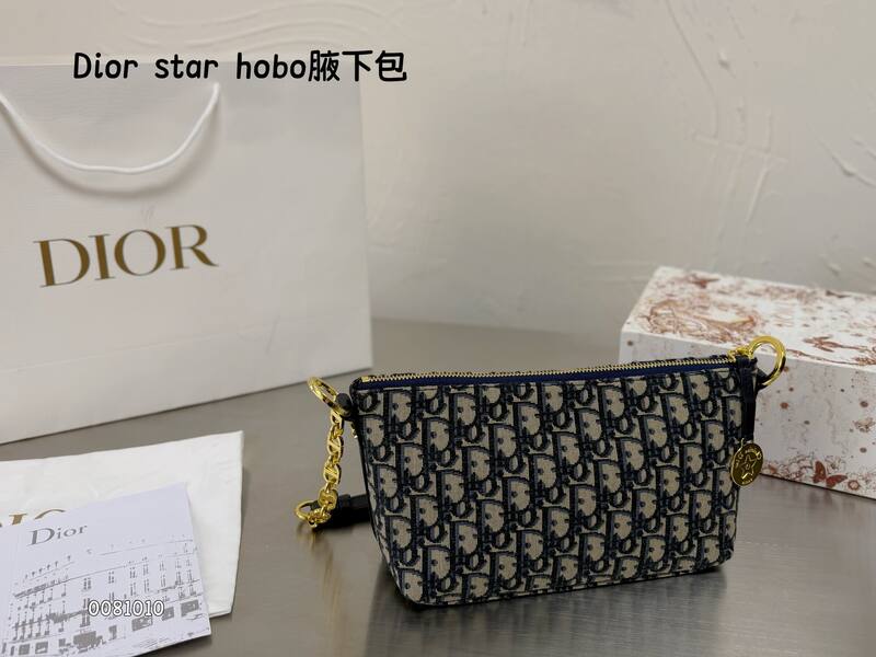 Dior Hobo Blue Oblique shoulder — AAA Quality Replica