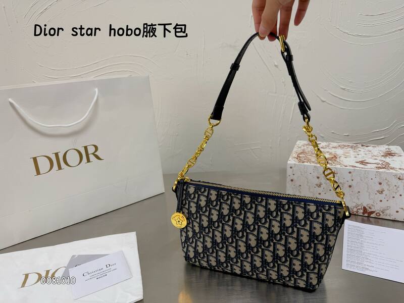 Dior Hobo Blue Oblique shoulder — AAA Quality Replica