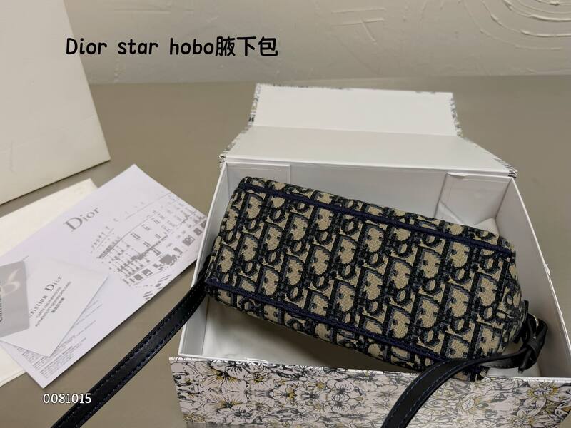 Dior star hobo Blue Oblique shoulder — AAA Quality Replica
