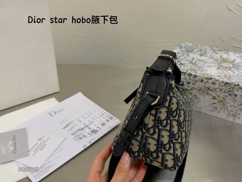 Dior star hobo Blue Oblique shoulder — AAA Quality Replica
