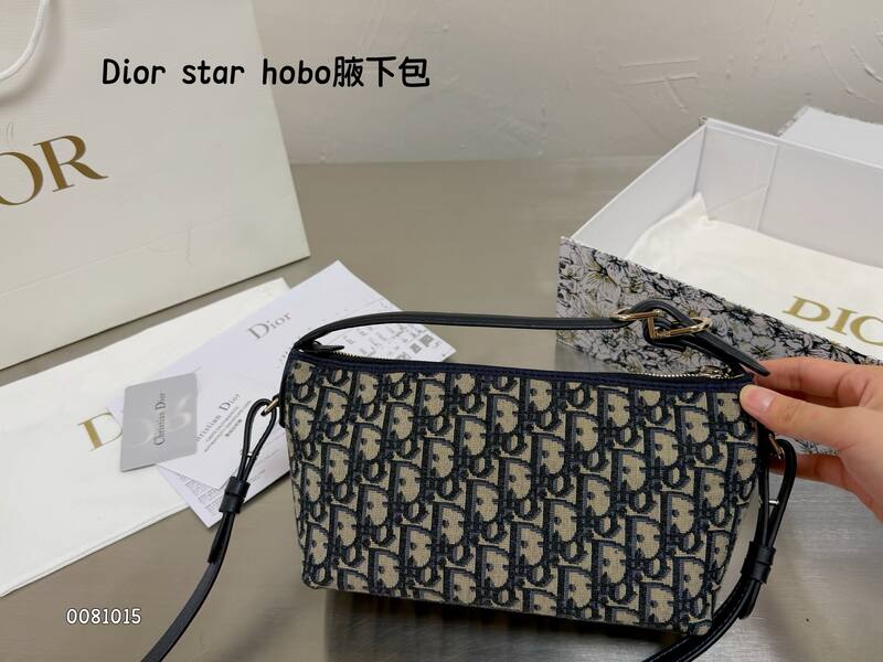 Dior star hobo Blue Oblique shoulder — AAA Quality Replica