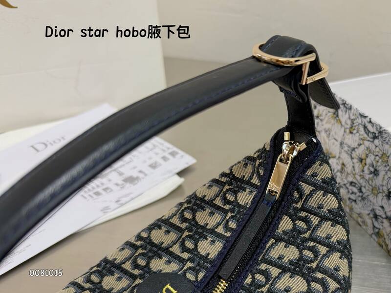 Dior star hobo Blue Oblique shoulder — AAA Quality Replica