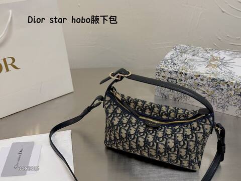 Dior star hobo Blue Oblique shoulder AAA Quality Replica