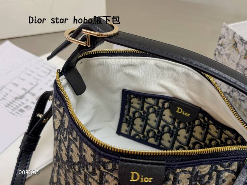 Dior star hobo Blue Oblique shoulder — AAA Quality Replica