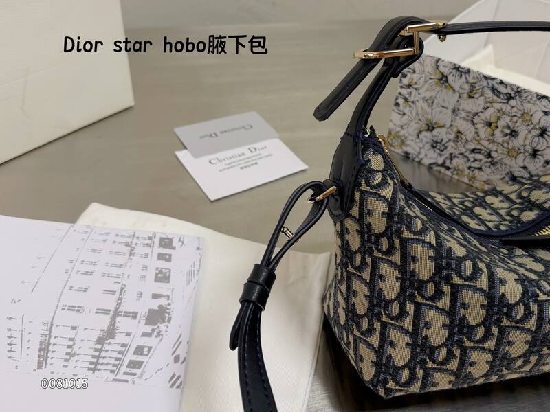 Dior star hobo Blue Oblique shoulder — AAA Quality Replica