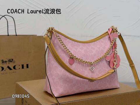 Coach Pink shoulder bag Top Quality Replica