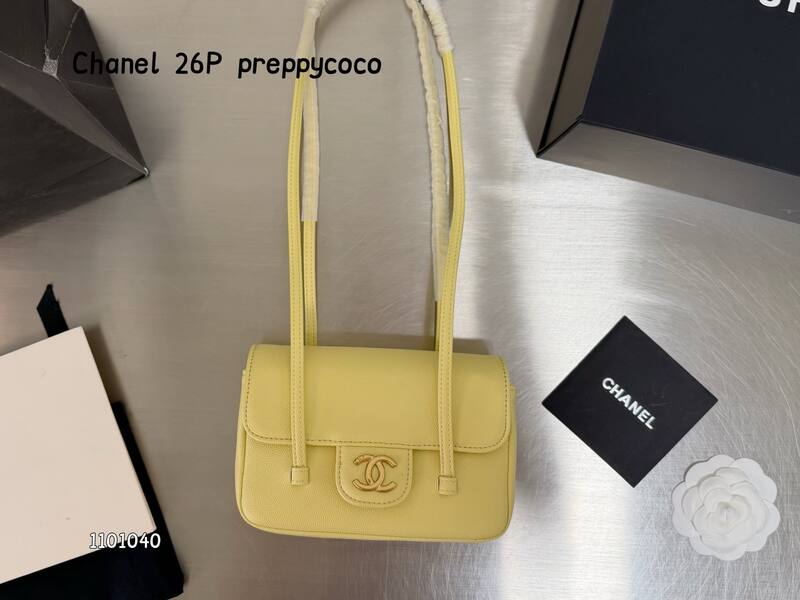 Chanel White Pink caviar leather shoulder — 1:1 Replica
