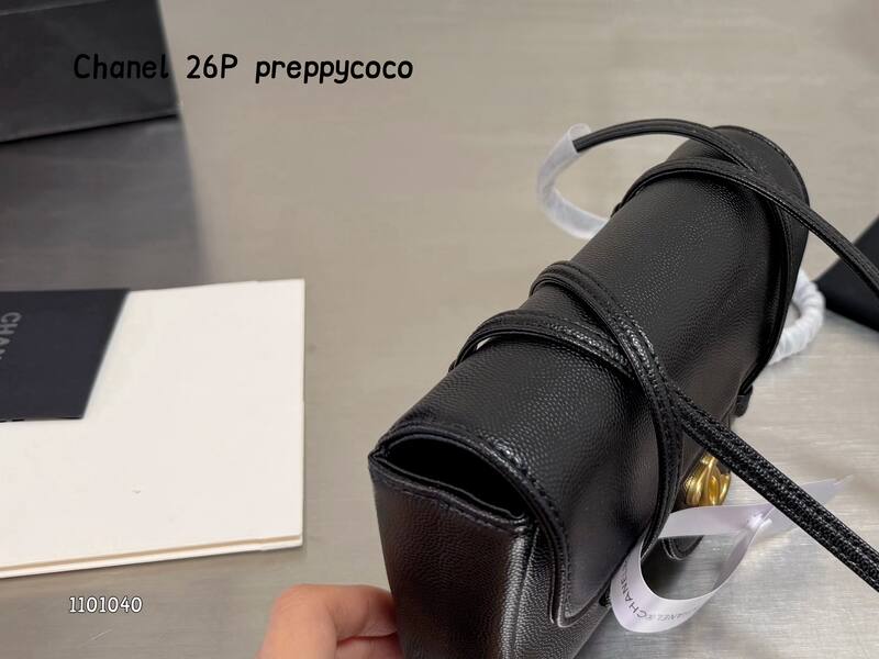 Chanel Black caviar leather shoulder — AAA Quality Replica