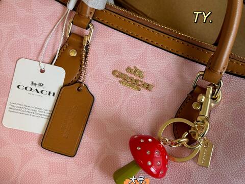 Coach Brown 40x30x16cm shoulder bag 1 1 Replica