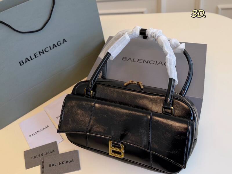 Balenciaga Hourglass Black 23x14x10cm shoulder bag — AAA Quality Replica