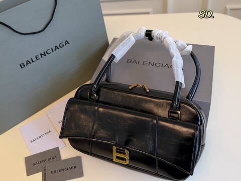Balenciaga Hourglass Black 23x14x10cm shoulder bag AAA Quality Replica