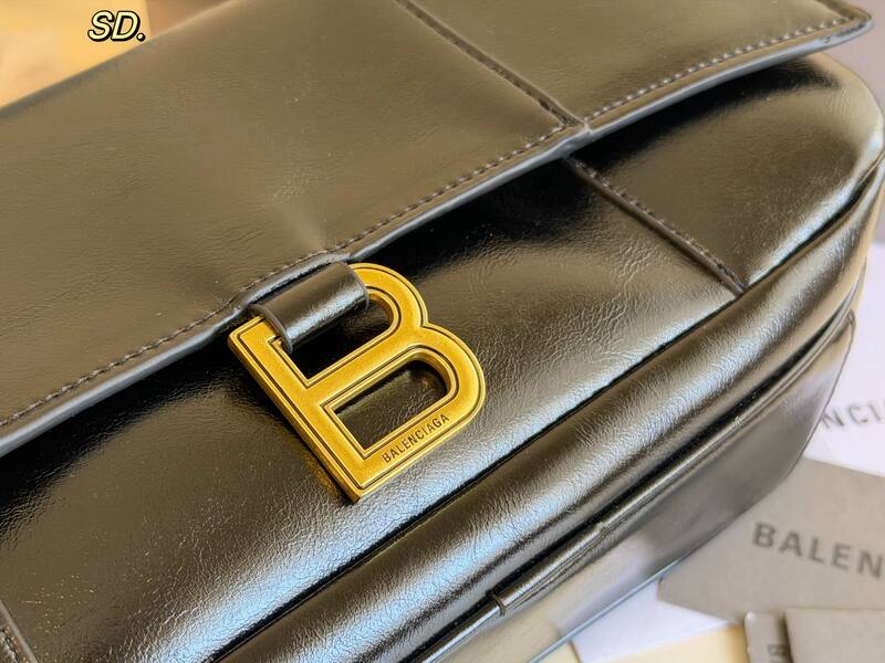 Balenciaga Hourglass Black 23x14x10cm shoulder bag — AAA Quality Replica