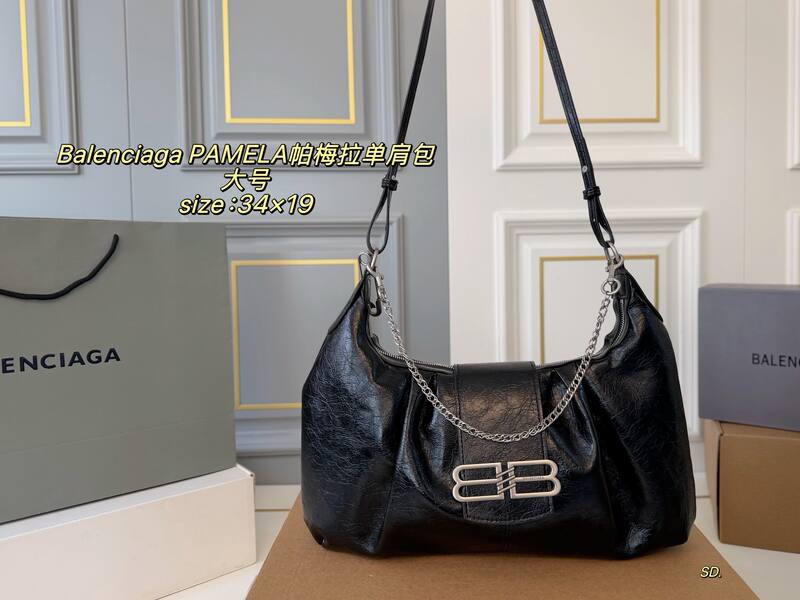 Balenciaga PAMELA Silver shoulder — Top Quality Replica