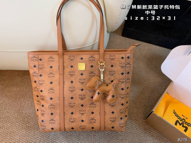 MCM Toni Cognac Visetos tote — 1:1 Replica