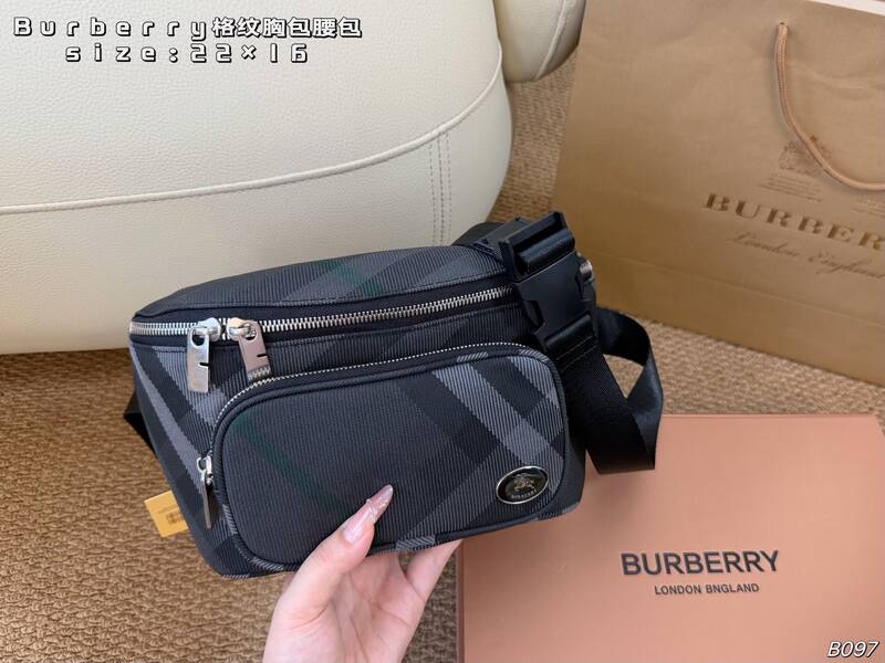 Burberry Charcoal Check crossbody — 1:1 Replica
