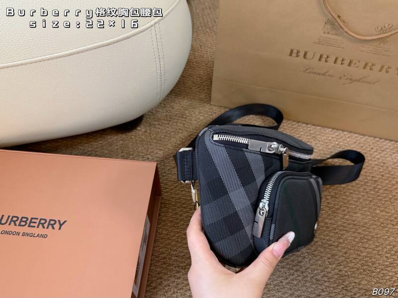 Burberry Charcoal Check crossbody — 1:1 Replica