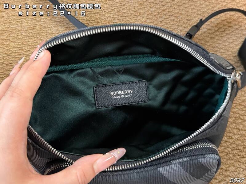 Burberry Charcoal Check crossbody — 1:1 Replica