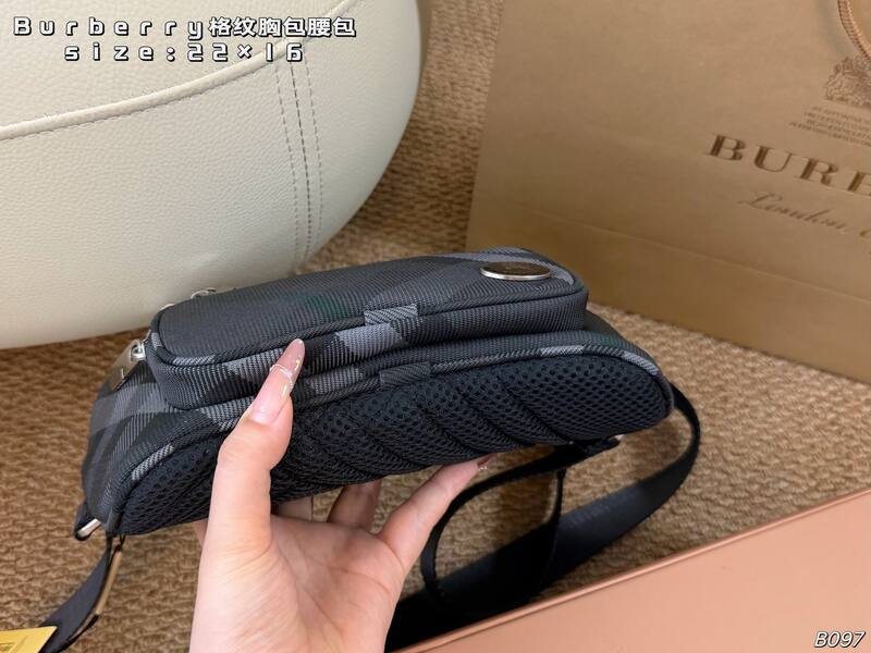 Burberry Charcoal Check crossbody — 1:1 Replica