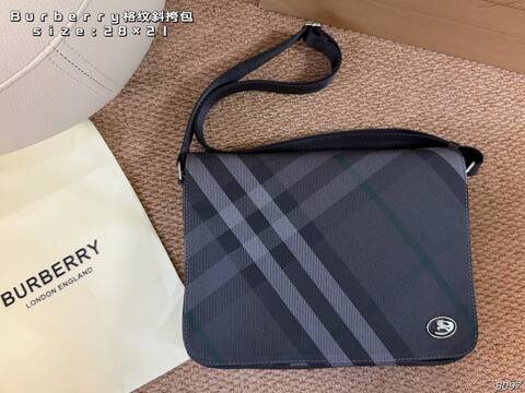 Burberry Charcoal Check 28 21cm crossbody Premium Replica