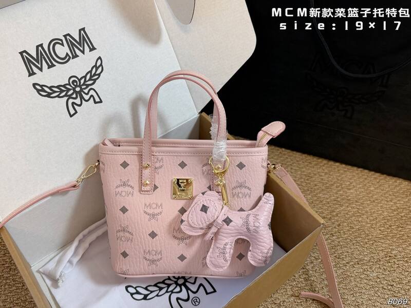 MCM Pink Visetos tote — 1:1 Replica