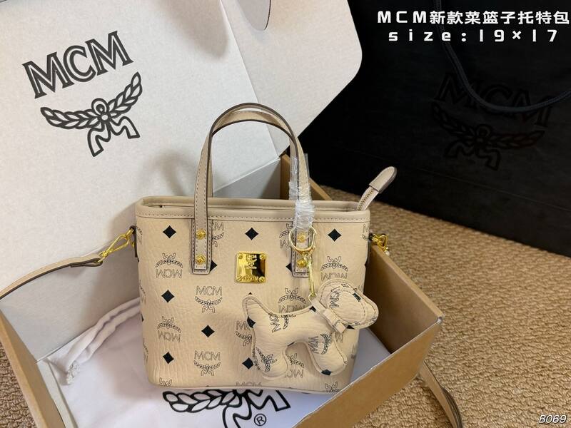 MCM Pink Visetos tote — 1:1 Replica