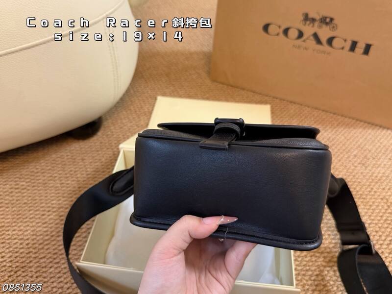 Coach Racer Black crossbody — 1:1 Replica