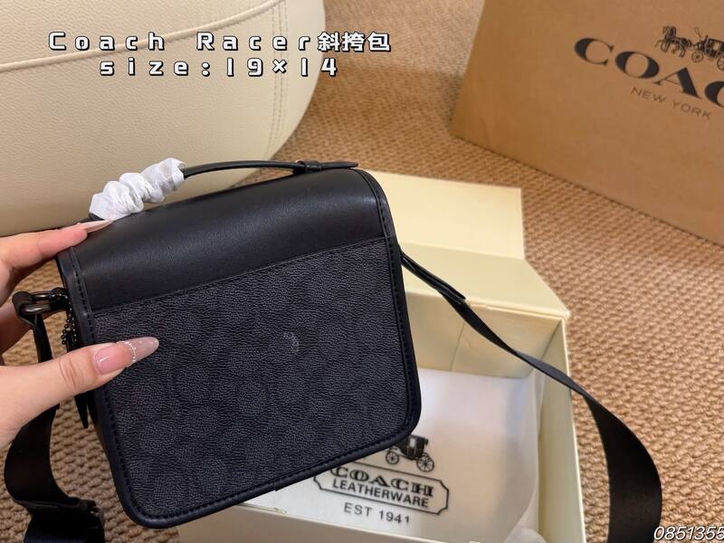 Coach Racer Black crossbody — 1:1 Replica