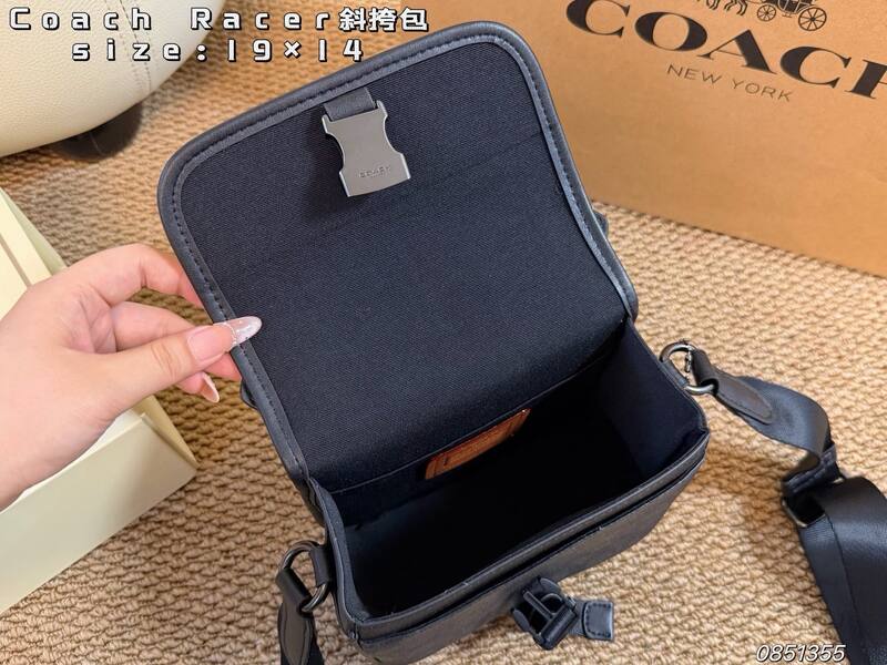 Coach Racer Black crossbody — 1:1 Replica