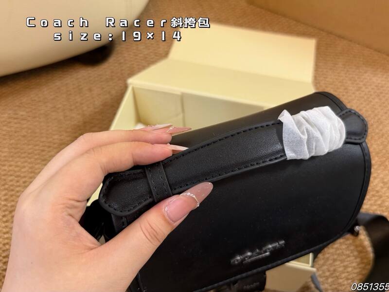 Coach Racer Black crossbody — 1:1 Replica