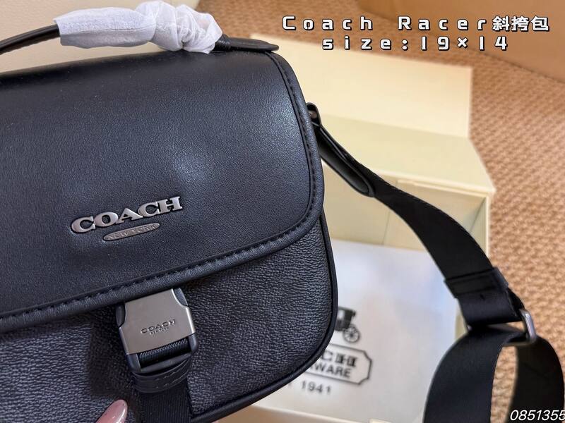 Coach Racer Black crossbody — 1:1 Replica