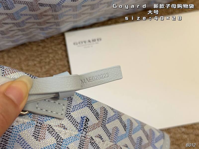 Goyard Saint Louis Canvas Light Blue large 40×28cm tote — Premium Replica