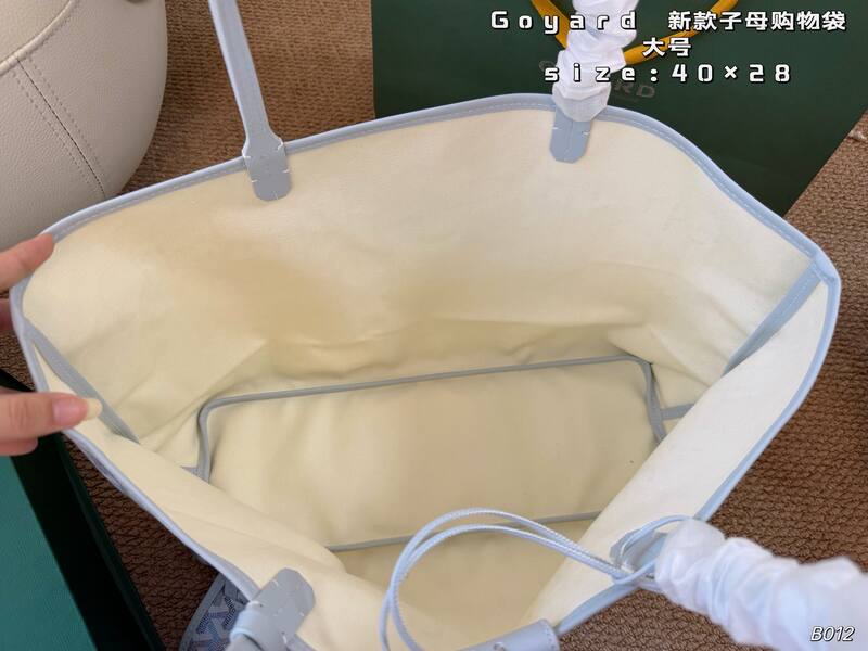 Goyard Saint Louis Canvas Light Blue large 40×28cm tote — Premium Replica