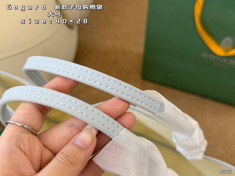 Goyard Saint Louis Canvas Light Blue large 40×28cm tote — Premium Replica