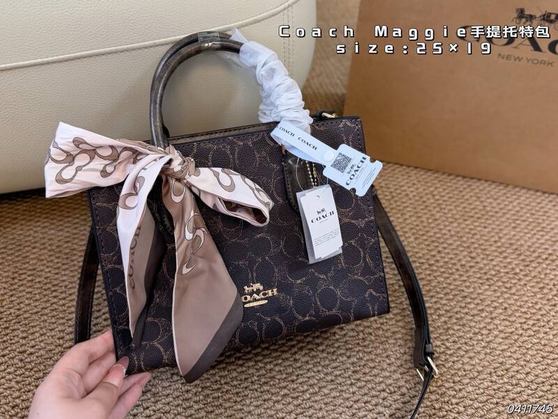 Coach Maggie Pastel blue monogram tote — Top Quality Replica