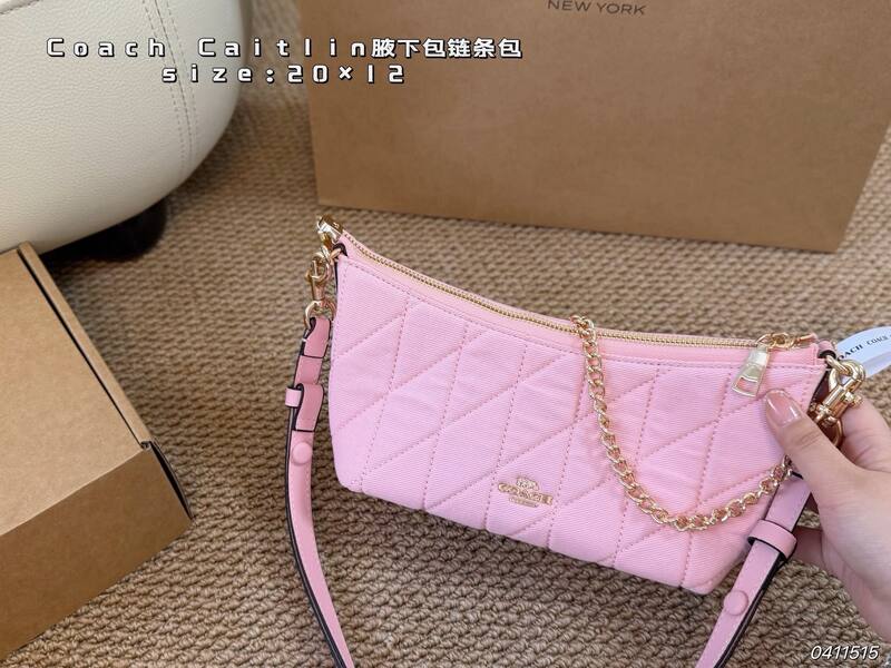 Coach Caitlin Denim blue shoulder — 1:1 Replica