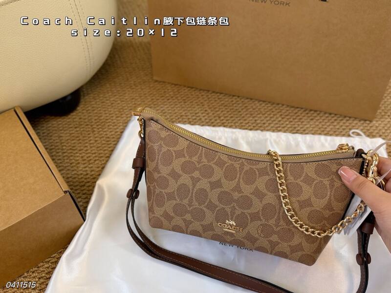 Coach Caitlin Denim blue shoulder — 1:1 Replica