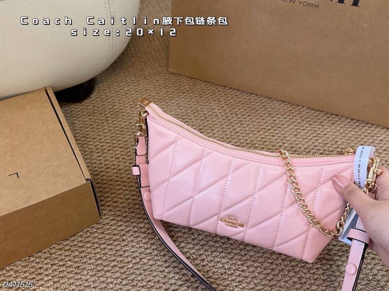 Coach Caitlin White Monogram shoulder — 1:1 Replica